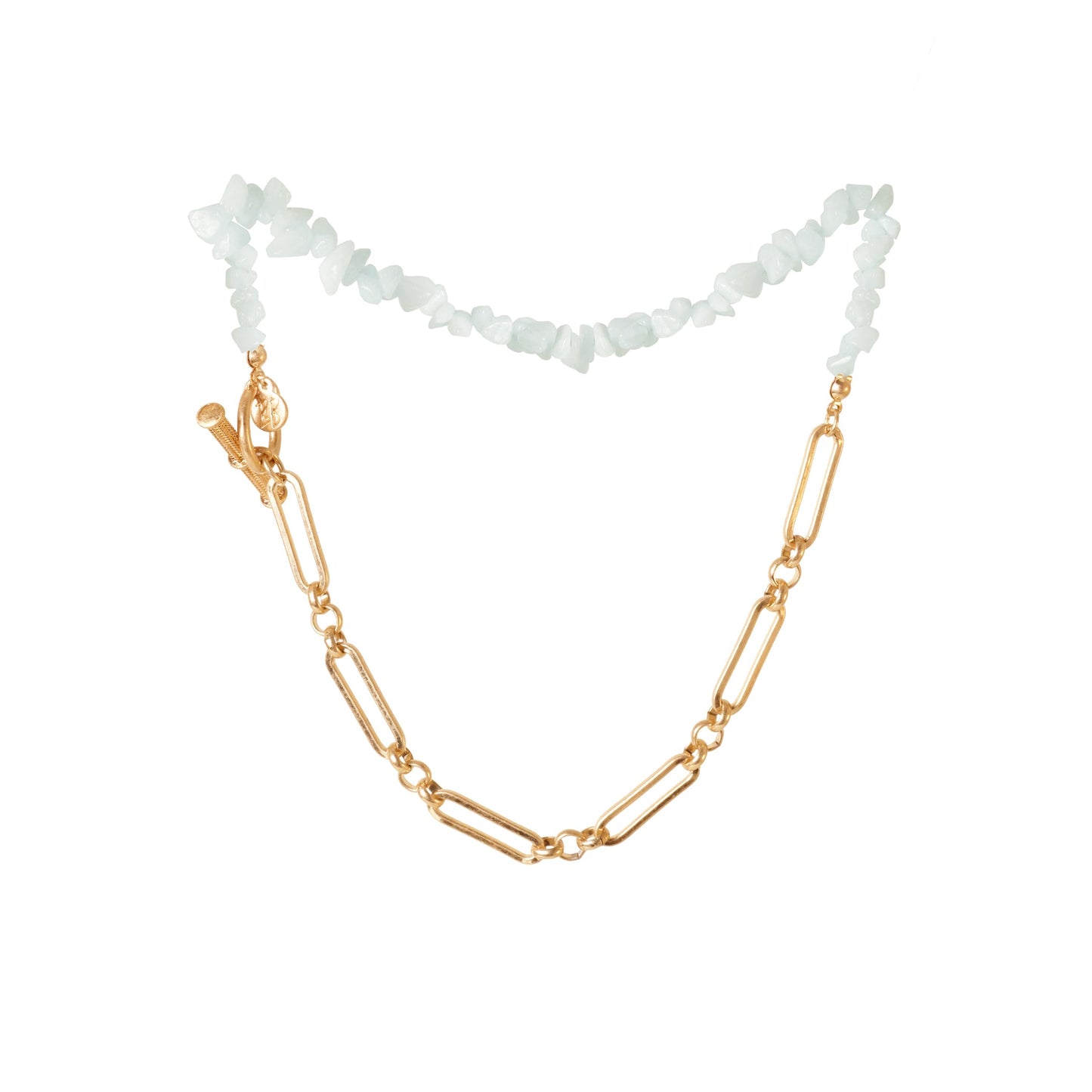 Bling Bar "Pietra" Necklace-Azzurro