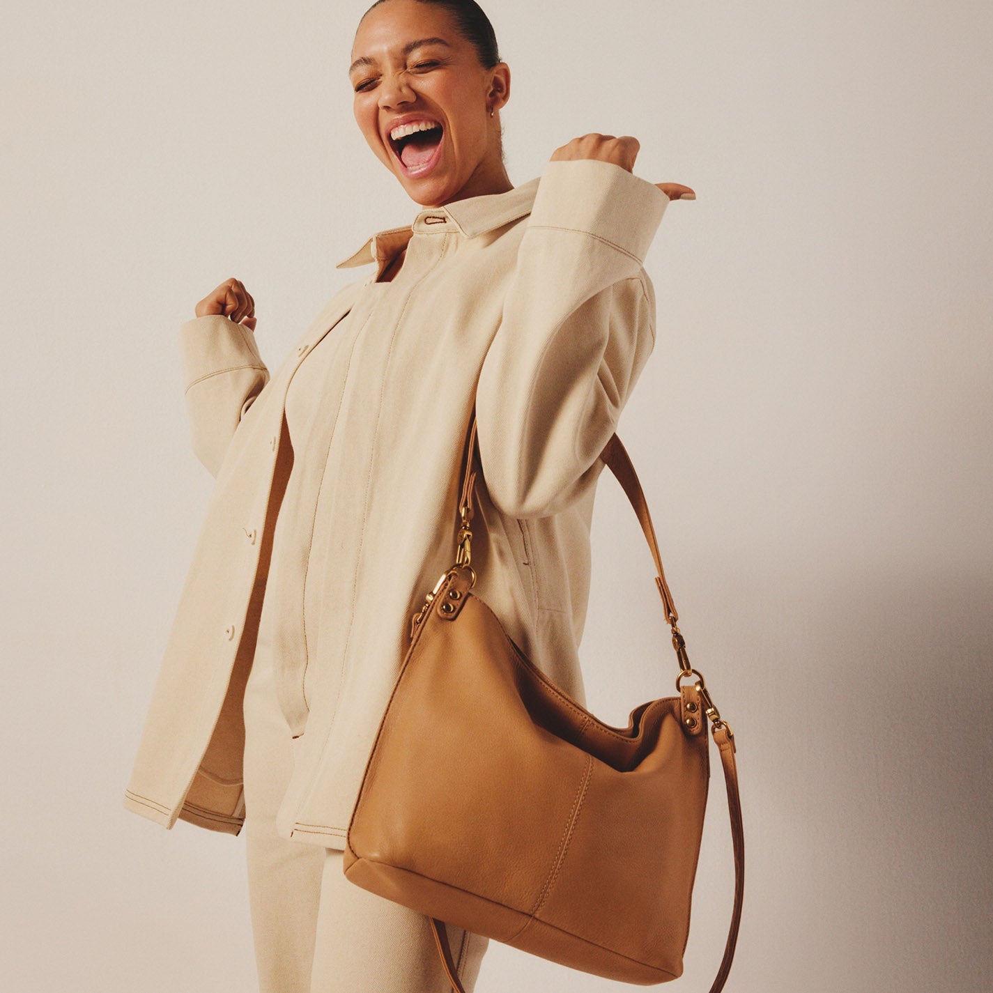 Hobo Bags "Pier" Shoulder Bag-Sandstorm
