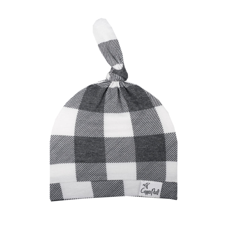 Copper Pearl Baby Beanie Top Knot Hat in 21 Colors