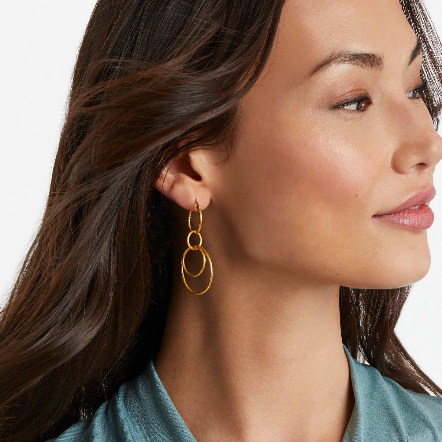 Julie Vos "Simone" 3-in-1 Earring Gold