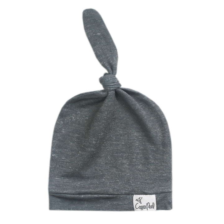 Copper Pearl Baby Beanie Top Knot Hat in 21 Colors