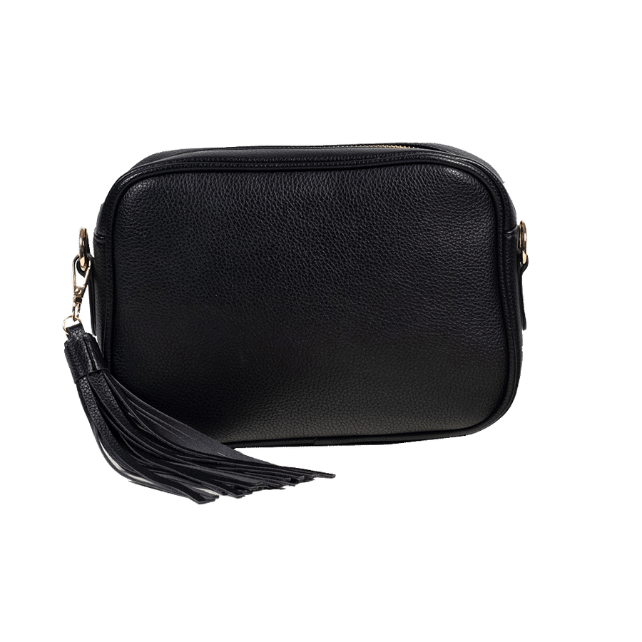 Ahdorned Crossbody Bag With Tassell