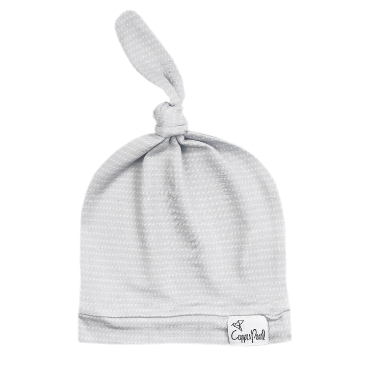 Copper Pearl Baby Beanie Top Knot Hat in 21 Colors