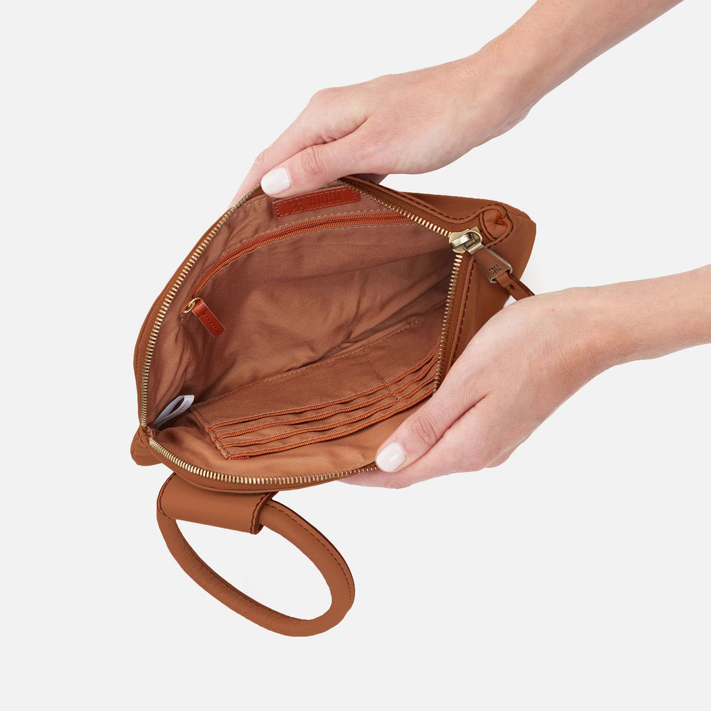 Hobo Bags "Sable" Wristlet-Truffle