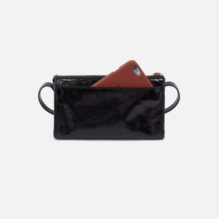 Hobo Bags “Jewel” Crossbody-Polished Black