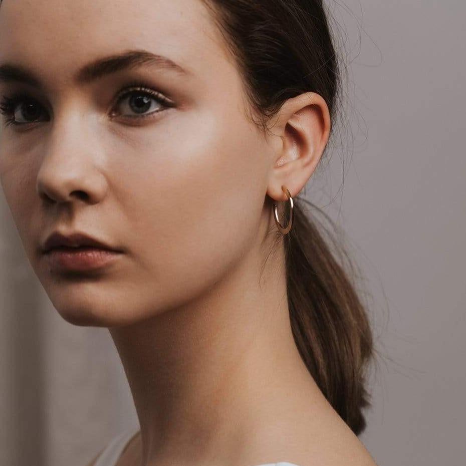 Lovers Tempo “Gloria” Large Hoop Earrings-Gold