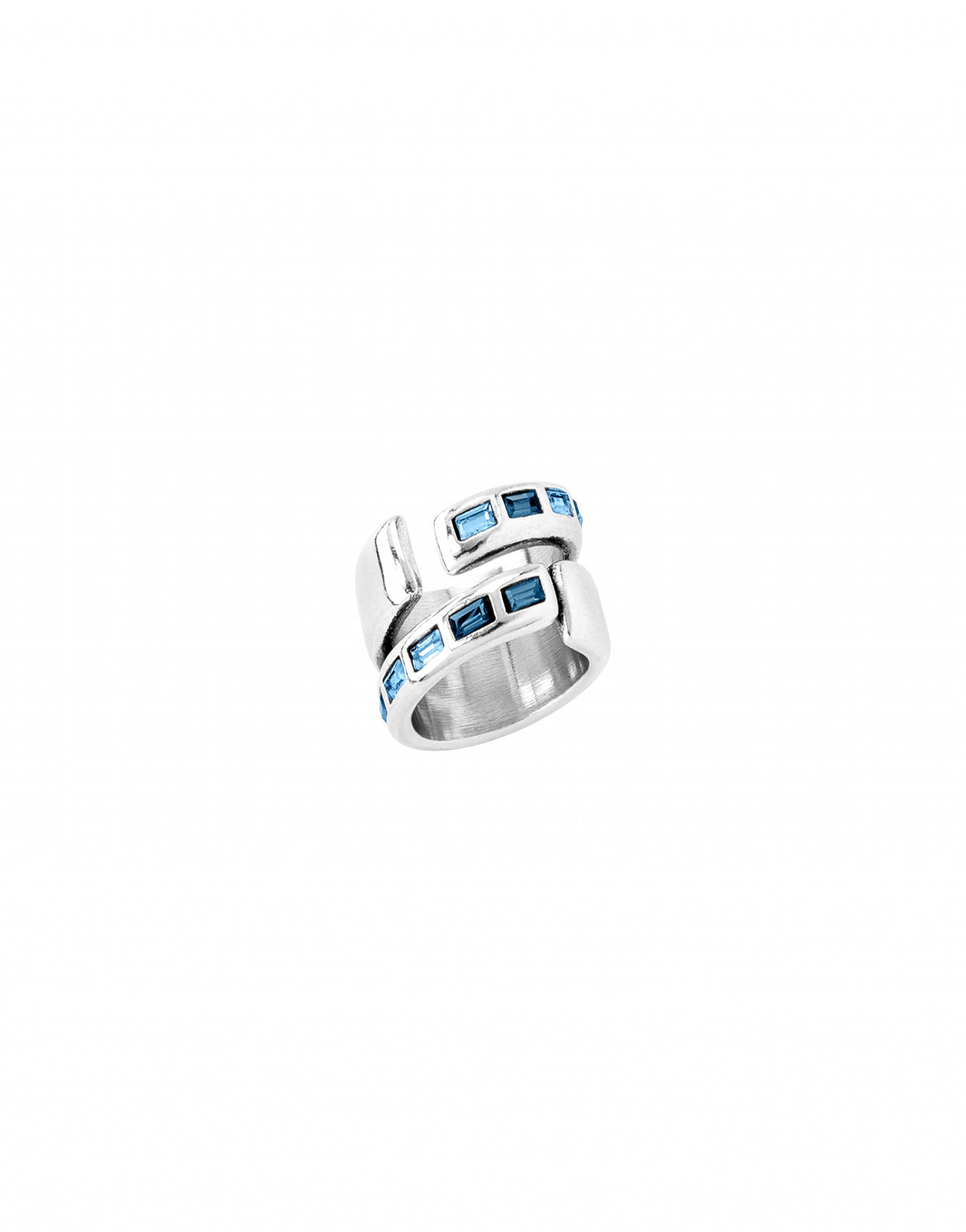 Uno de 50 "Nightbird Wrap" Ring-Silver