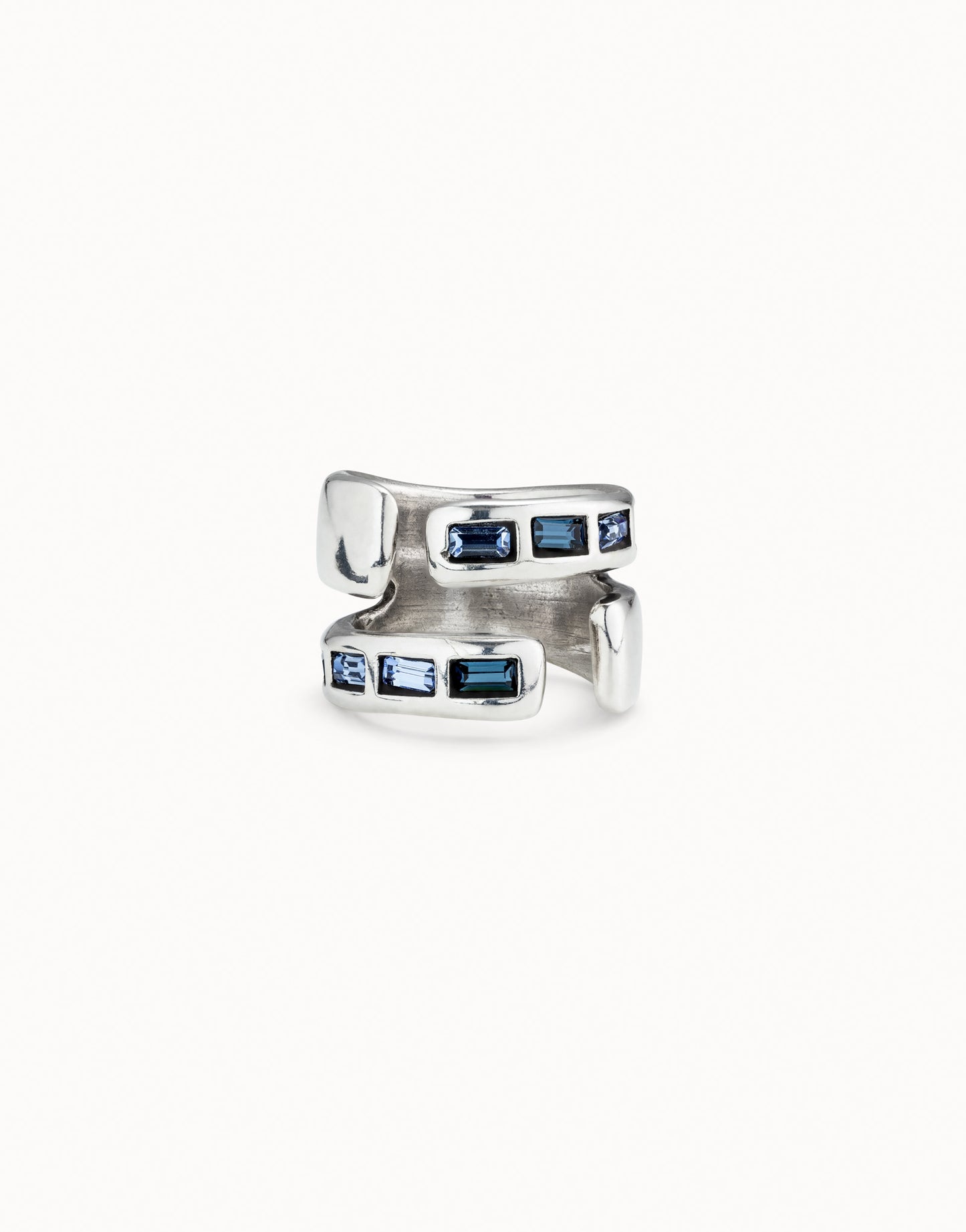 Uno de 50 "Nightbird Wrap" Ring-Silver