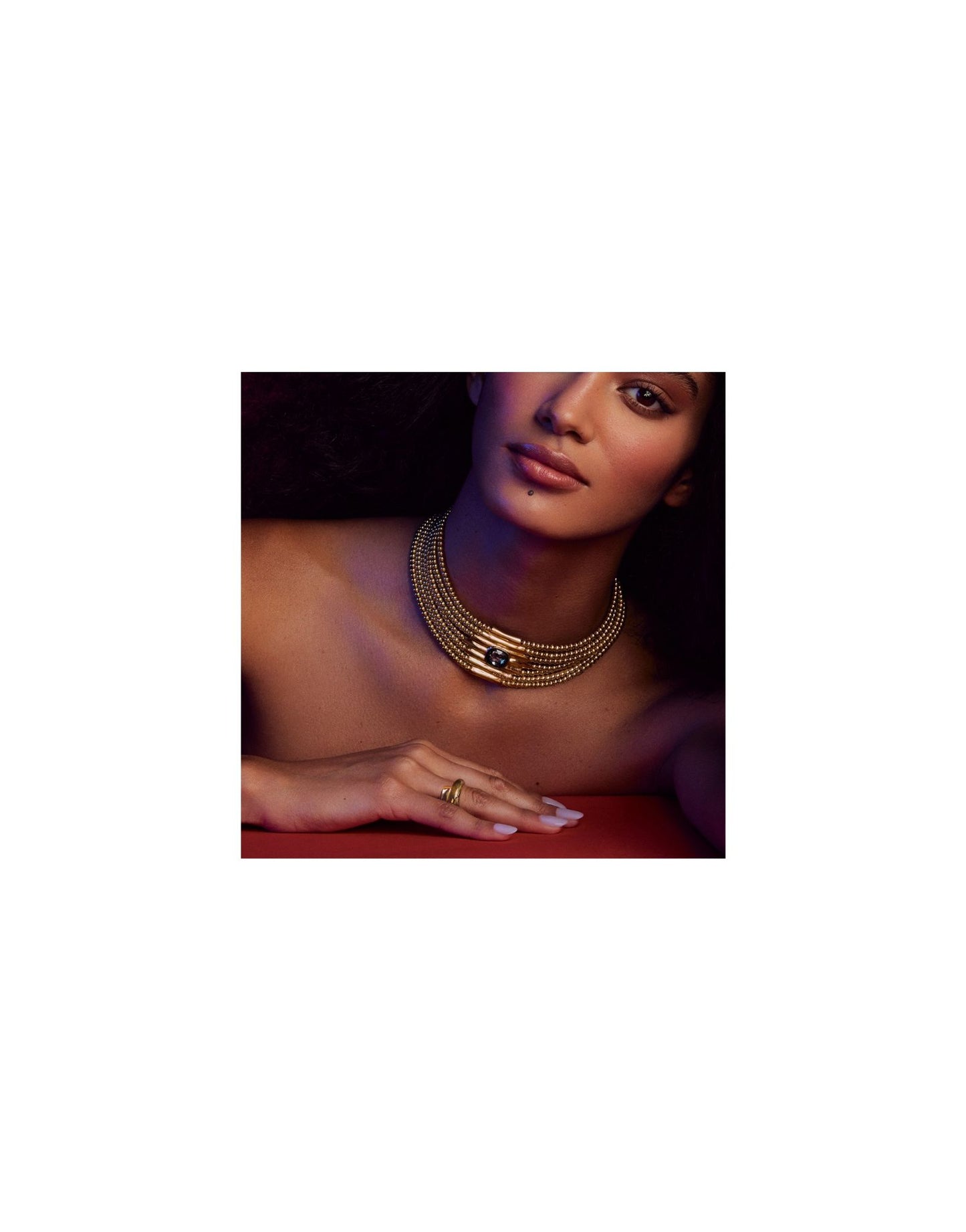 Uno de 50 "Crossed Legs" Ring-Gold