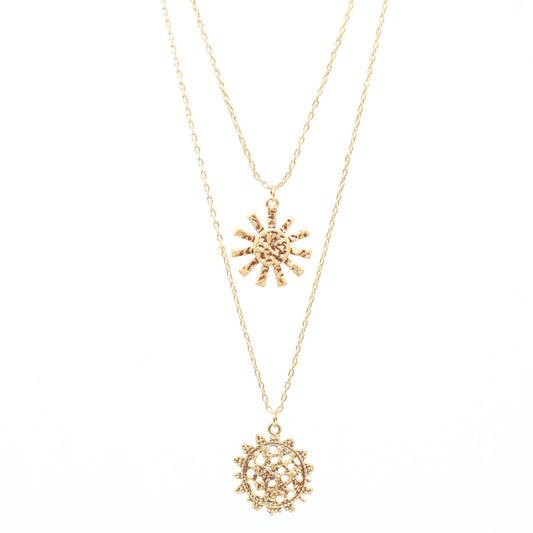 Bling Bar "Girasole" Double Necklace