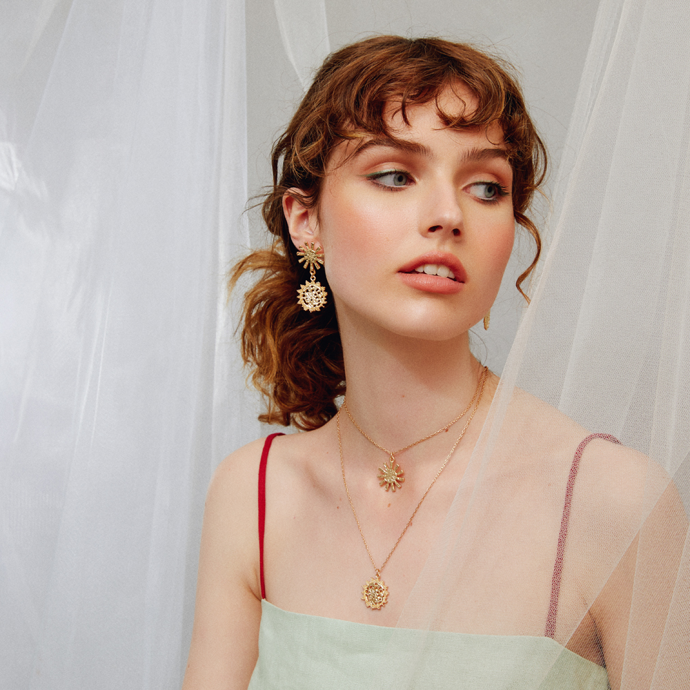 Bling Bar "Girasole" Double Necklace