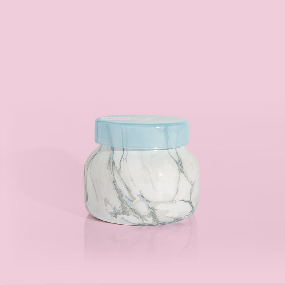 Capri Blue Petite Modern Marble Candle-Blue Jean (8oz)