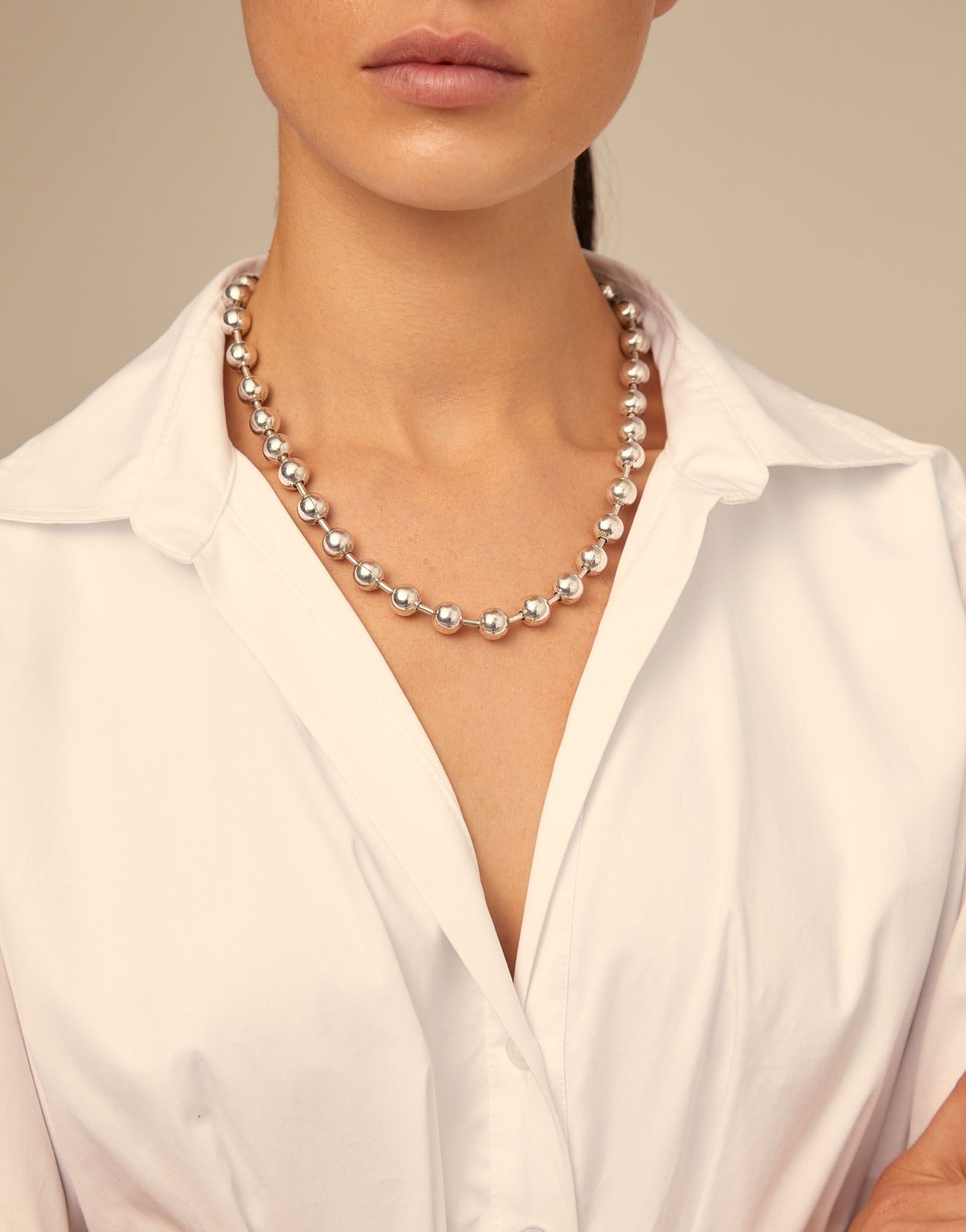 Uno de 50 "Snowflake" Necklace-Silver