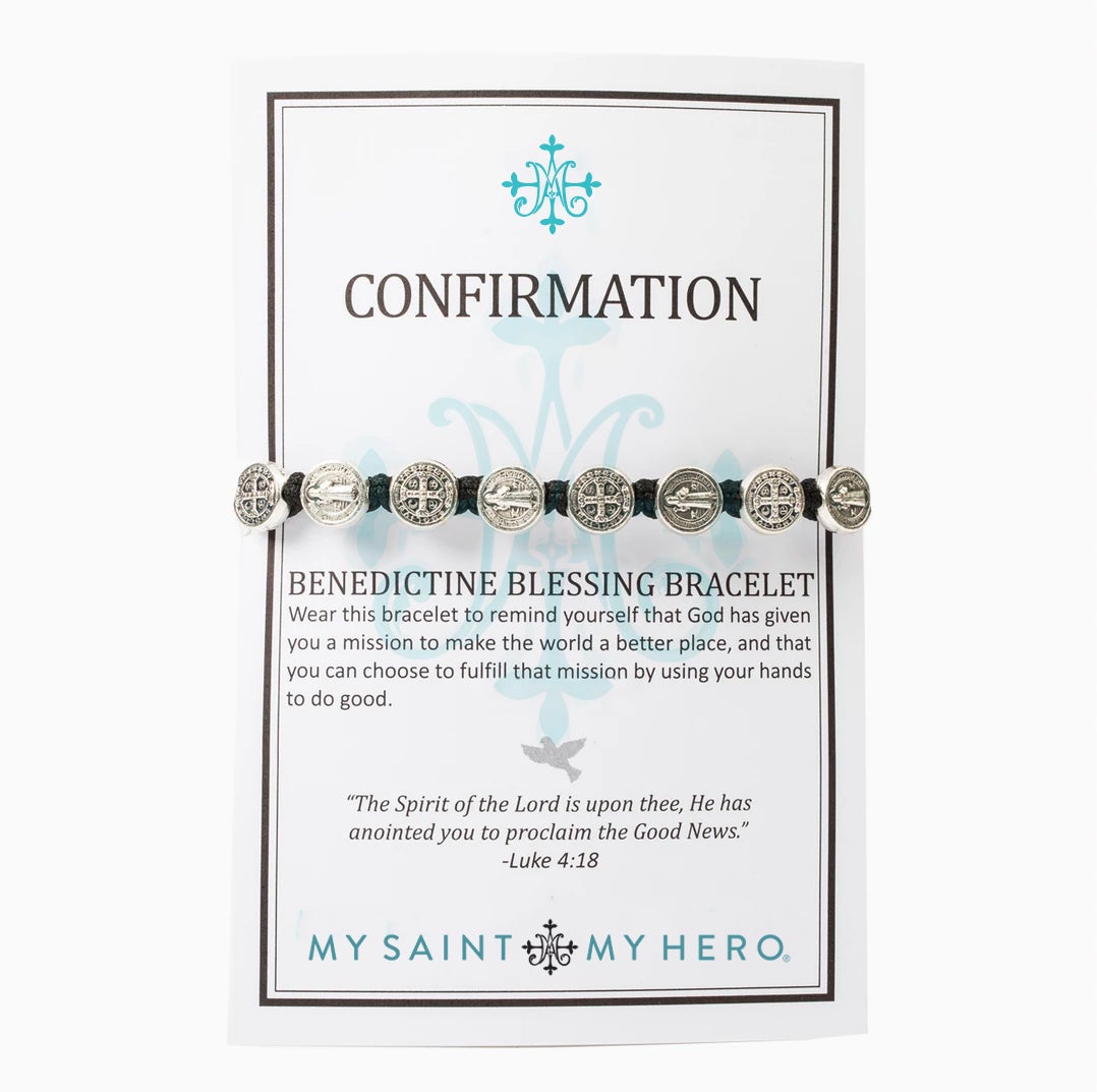 My Saint My Hero Confirmation Blessing Bracelet