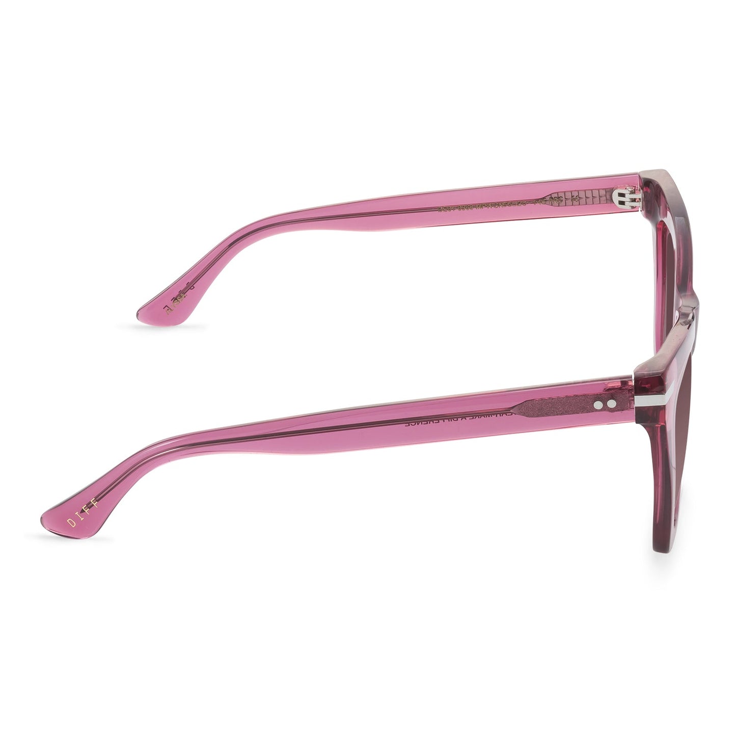 DIFF Eyewear "Alyssa" Macarena Pink Crystal with Wine Gradient Lenses