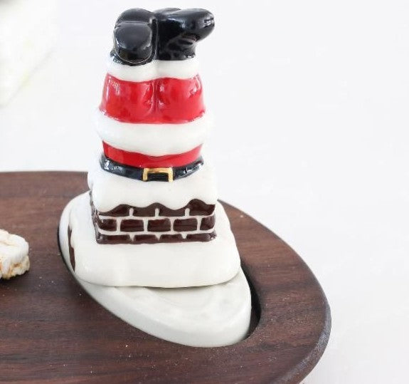 A256 Nora Fleming Down The Chimney (Santa Legs)