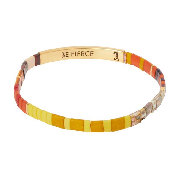 Scout Curated "Good Karma" Miyuki Bracelet | Be Fierce - Sunset/Gold