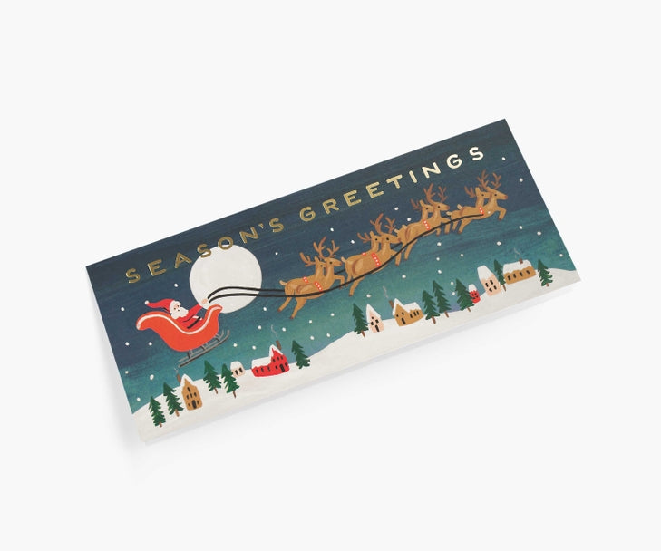 Rifle Paper Co. "Santa's Sleigh" No. 10 Card