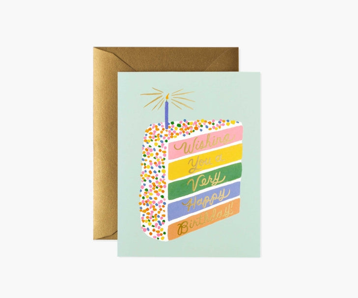 Rifle Paper Co. "Cake Slice" Birthday Card