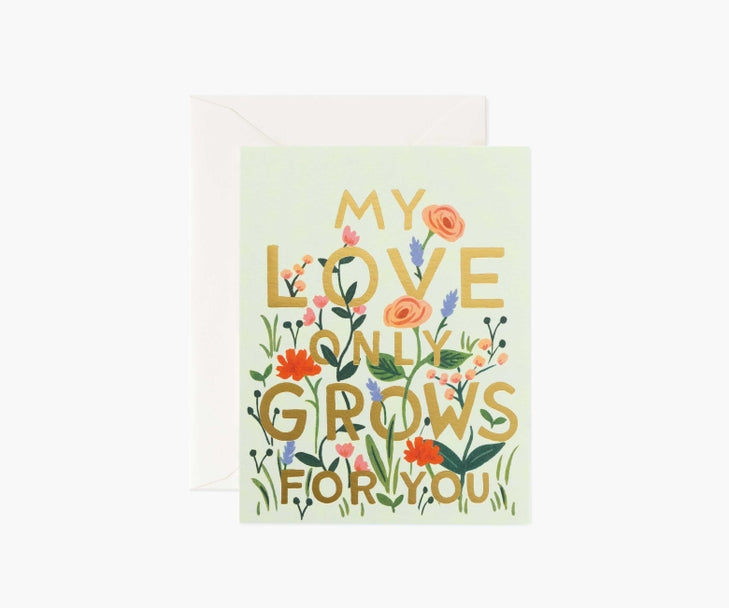 Rifle Paper Co. "Love Grows" Card