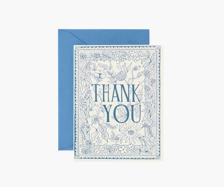Rifle Paper Co. "Delft" Thank You Card