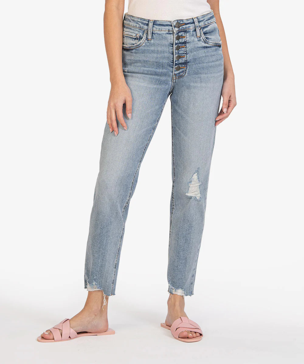 Kut from the Kloth "Rachael" High Rise Fab Ab Mom Jean-Dignify