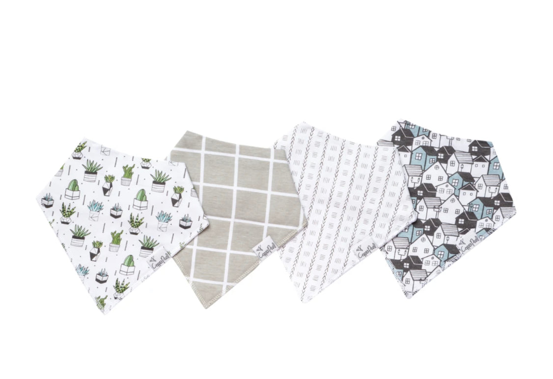 Copper Pearl Bandana Bib Set- Urban