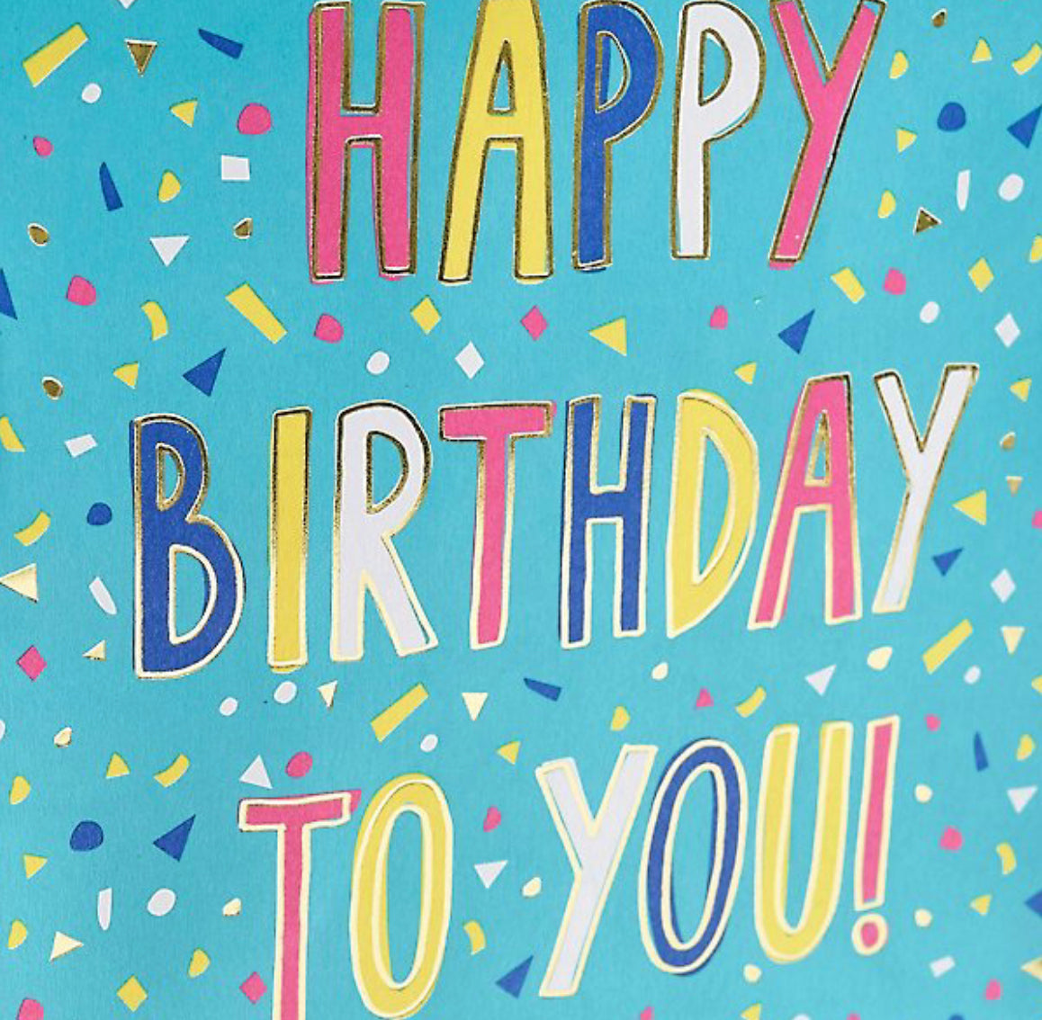 Paper Source "Birthday Confetti" Foil Gift Bag