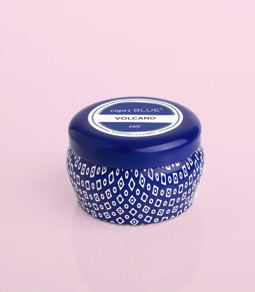 Capri Blue Signature Blue Mini Tin-Volcano