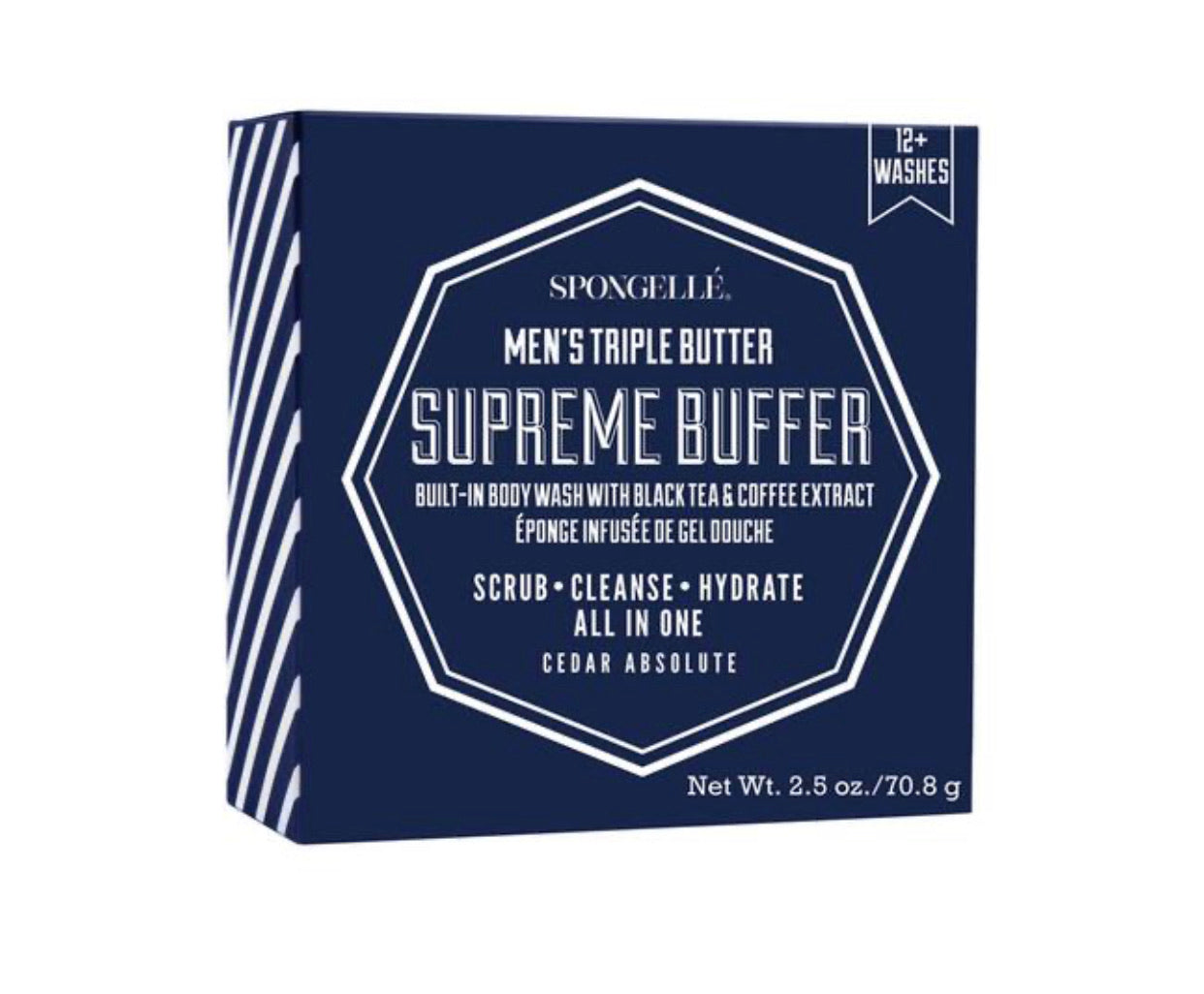 Men's Spongelle Supreme Buffer - 20+ Washes (Blue Box)
