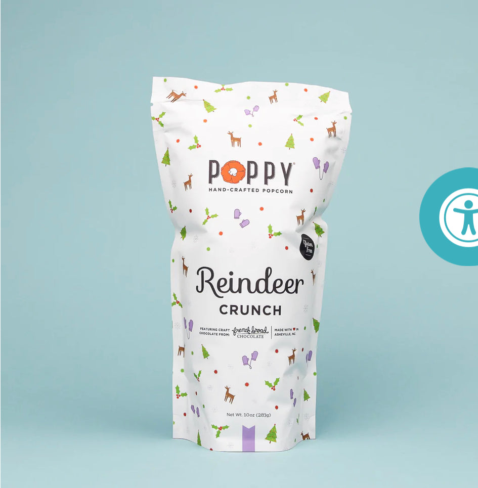 Poppy Popcorn Market Bag- Reindeer Crunch