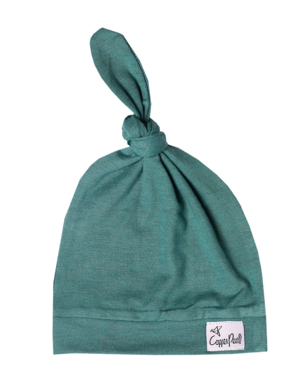 Copper Pearl Baby Beanie Top Knot Hat in 21 Colors