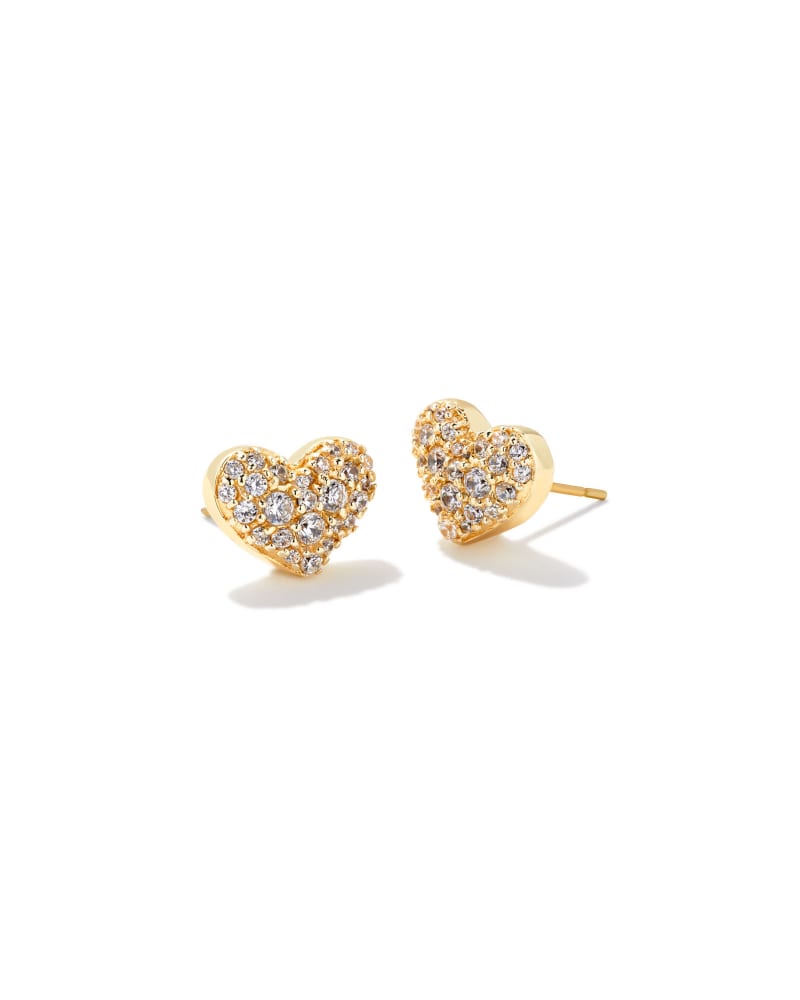Kendra Scott Ari Pave Heart Earrings- 3 Colors