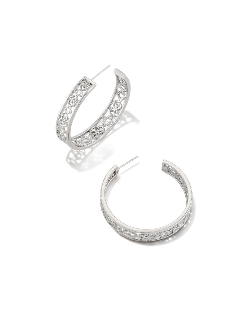 Kendra Scott Kelly Hoop Earring-Gold or Silver