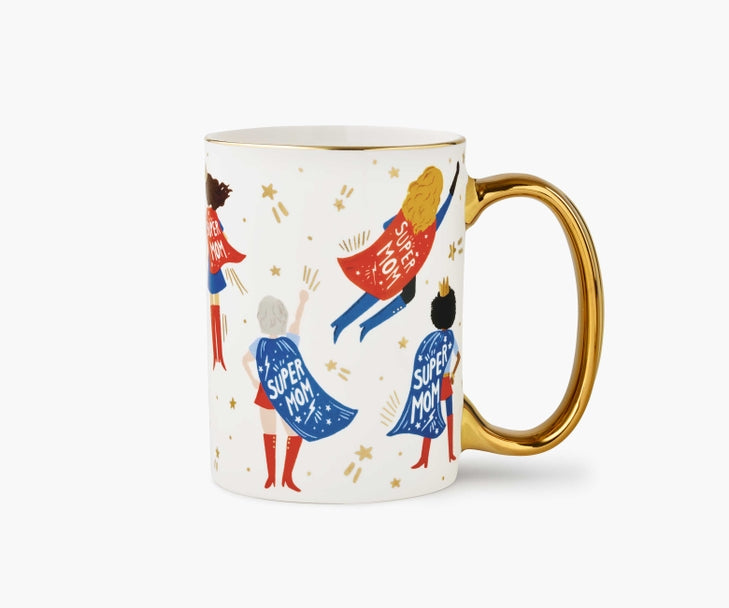Rifle Paper Co. "Super Mom" Porcelain Mug