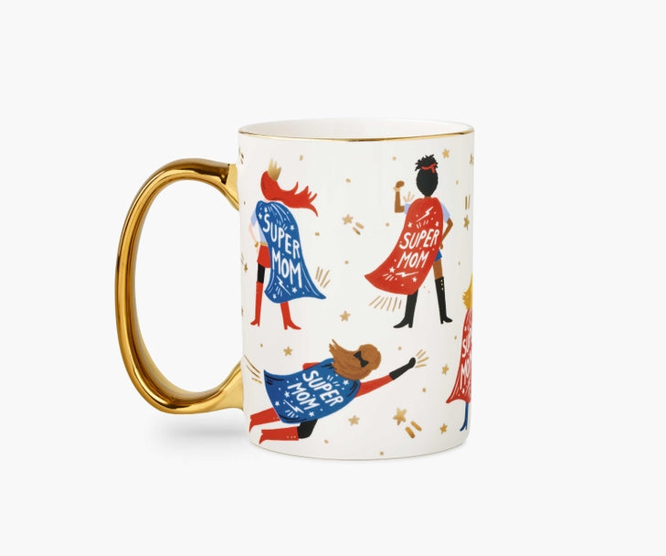 Rifle Paper Co. "Super Mom" Porcelain Mug