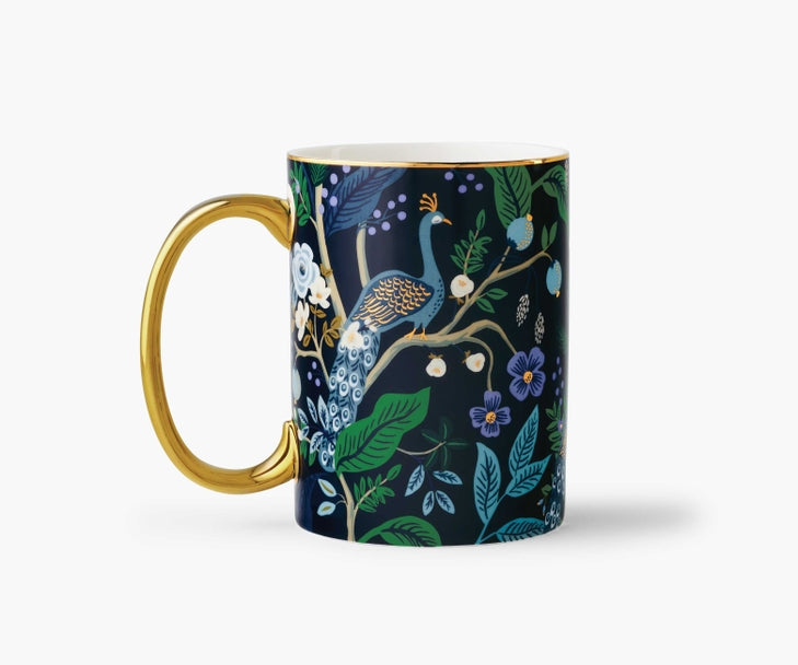 Rifle Paper Co. "Peacock" Porcelain Mug