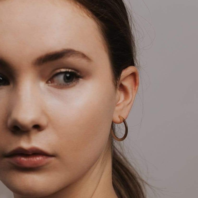 Lovers Tempo “Gloria” Large Hoop Earrings-Gold
