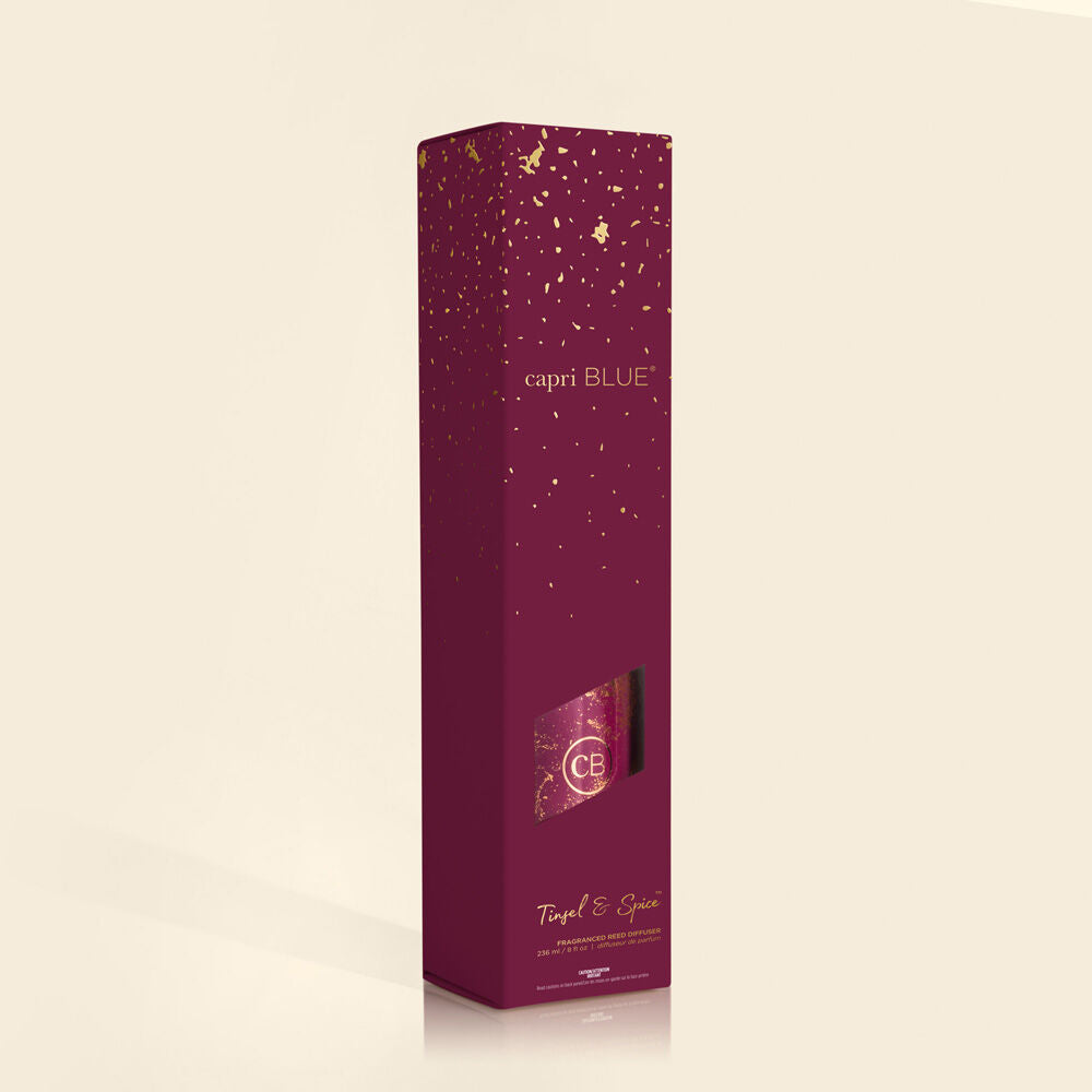Capri Blue Glimmer Reed Diffuser - Tinsel & Spice