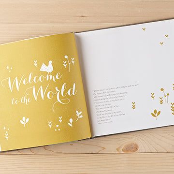 "Welcome Baby" Blue Edition Baby Book