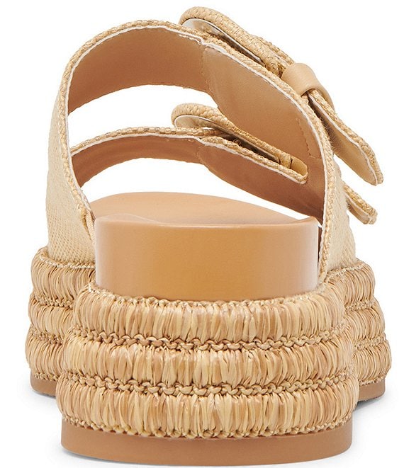 Dolce Vita "Witny" Woven Raffia Sandal-Light Natural