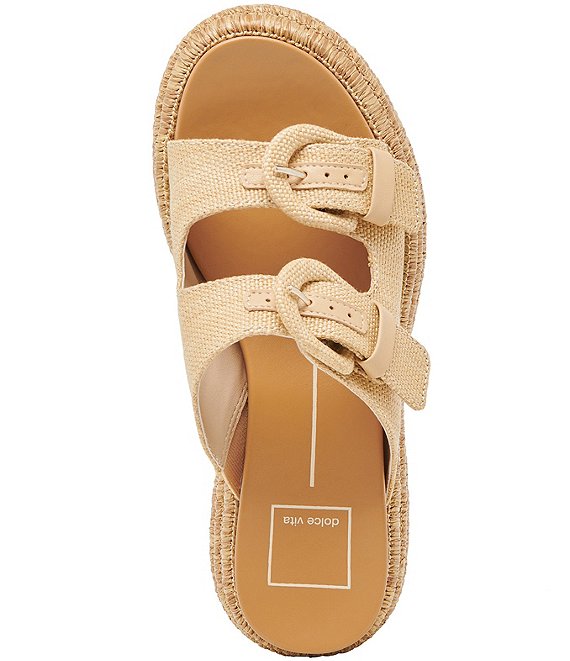 Dolce Vita "Witny" Woven Raffia Sandal-Light Natural