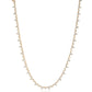 LeMel Trio CZ Tennis Necklace- Gold
