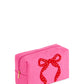 Shiraleah "Mara" Large Bow Zip Pouch-Pink