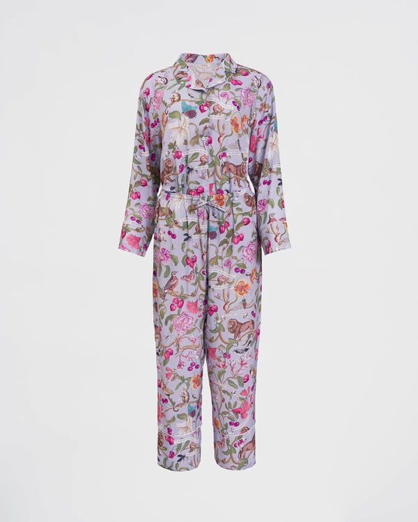 Fable England "Tree of Life" Long Pajamas-Blue