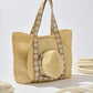 Shiraleah "Shelly" Tote & Hat Set-Tan