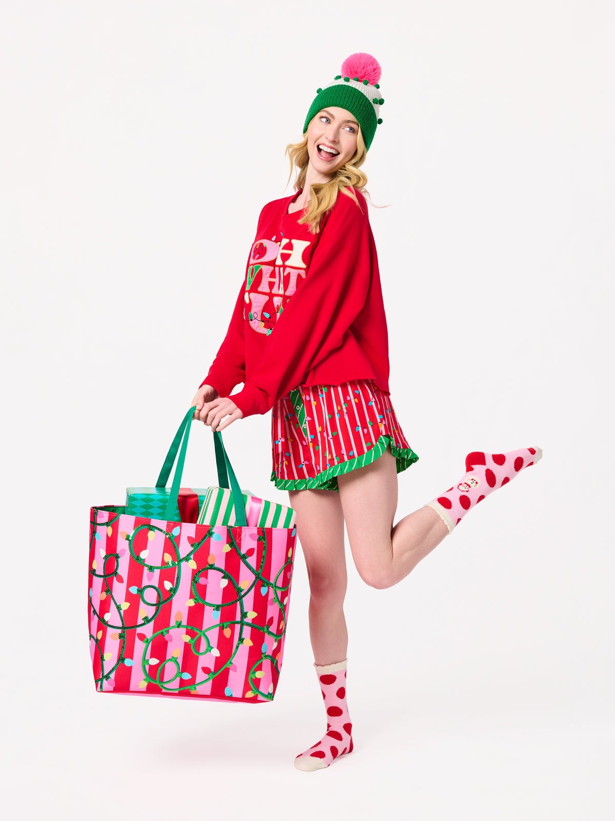Shiraleah "String Lights" Gifting Tote-Multi