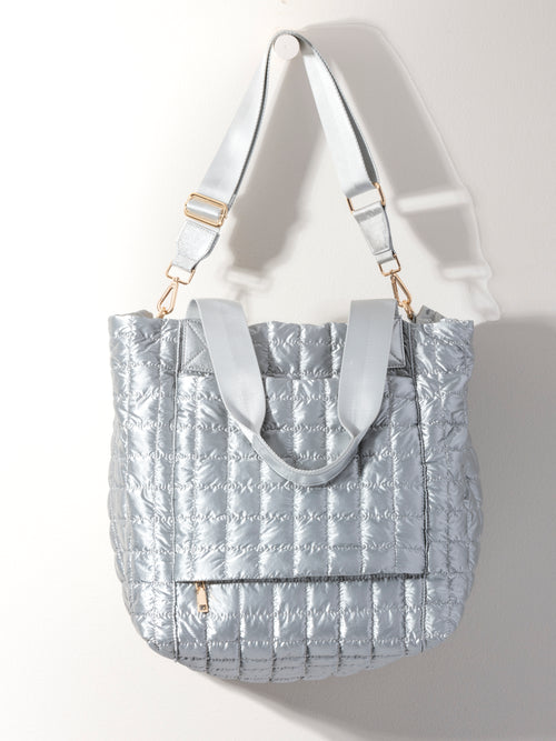 Shiraleah Logan Travel Tote-Silver