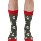 Living Royal Men's Bamboo Crew Socks-Cool Santa