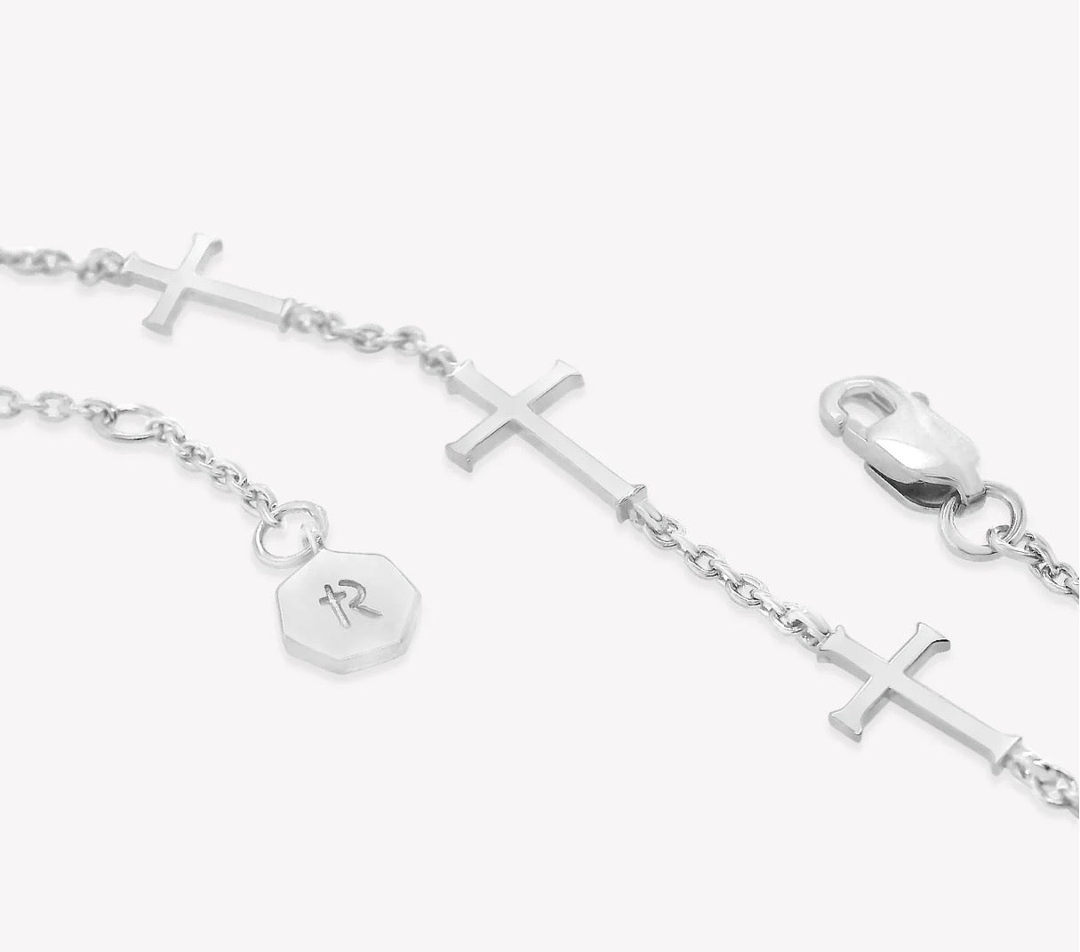 Rizen Calvary Cross Bracelet-Silver